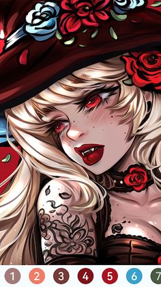 Vampire Paint by Number - Screenshot 2