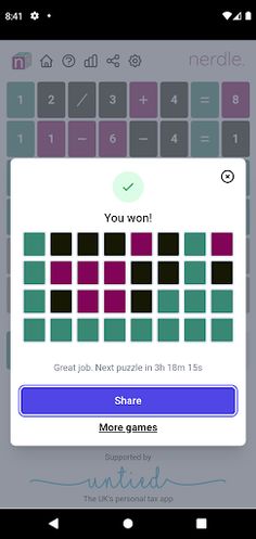 Nerdle - Screenshot 2