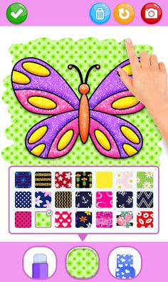 Butterfly Coloring Glitter - Screenshot 2