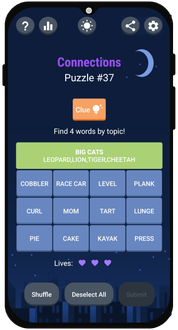 Connections: Daily Word Puzzle - Screenshot 1