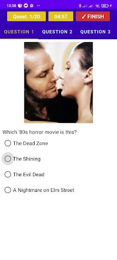 Classic Movie Quiz (80's) - Screenshot 3