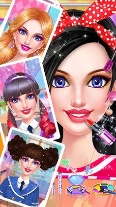School Makeup Salon - Screenshot 3