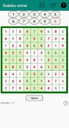 Sudoku solver - Screenshot 2
