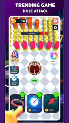 Black Attack Hole Game - Screenshot 1