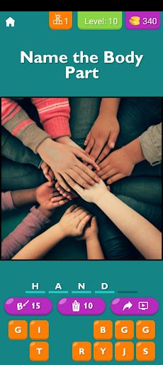 Human Body Parts Quiz Game - Screenshot 2