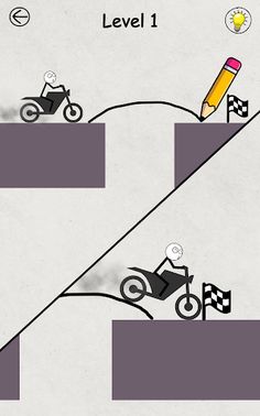 Stickman Bike Cross the Bridge - Screenshot 1