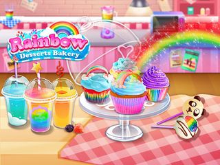 Rainbow Desserts Bakery Party - Screenshot 1