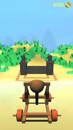 Hit the brick: catapult game - Screenshot 1