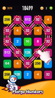 2248 Number Merge Game - Screenshot 1