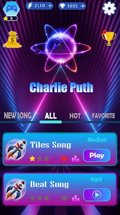 Charlie Puth Tiles Hop - Screenshot 1