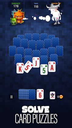Solitaire Cats vs Zombies - Screenshot 4