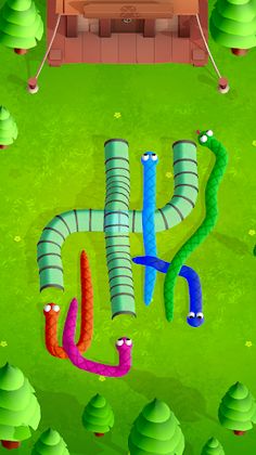 Tangled Snakes - Sort Puzzle - Screenshot 2