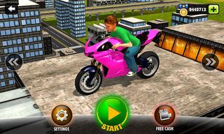 Roof MotorBike Stunts Rider 3D - Screenshot 2