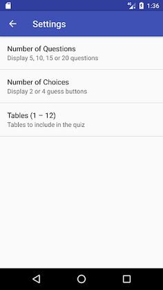 Multiplication tables Quiz - Screenshot 3