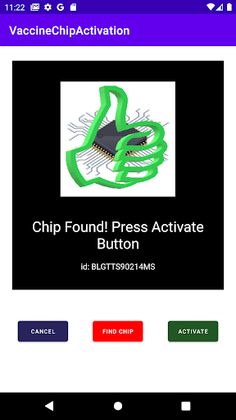 VaccineChipActivation - Screenshot 3