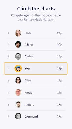 Fantasy Music Manager - Screenshot 4
