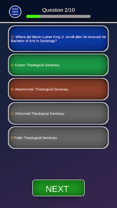 Martin Luther King Jr. - Quiz - Screenshot 1