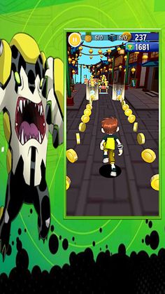 Subway Ben Omnitrix Alien Run - Screenshot 2