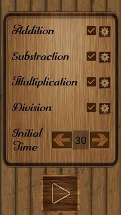 Mental Math Calc: Customizable - Screenshot 1