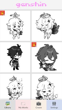 Genshin Pixel Art - Screenshot 1