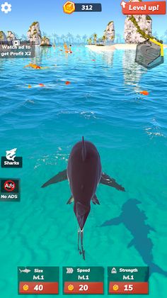 Idle Shark 2-Mega Tycoon Game - Screenshot 3