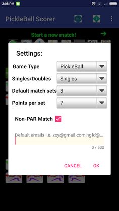 PickleBall Match Scorer - Screenshot 2