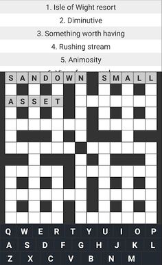 Crossword brain Game puzzle - Screenshot 1
