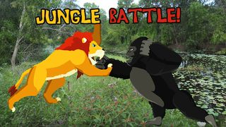 Lion Fights Gorilla - Screenshot 1