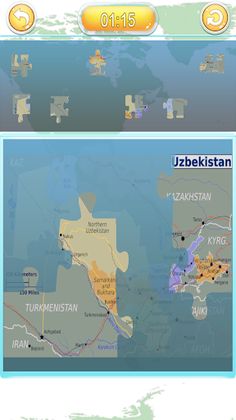 World Map Puzzle Game - Screenshot 3