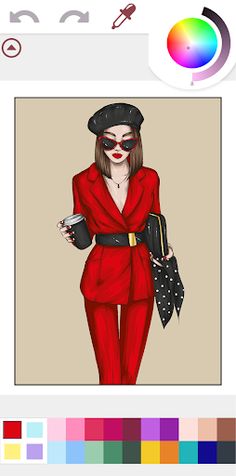 Fashion Color Book Style Games - Screenshot 1