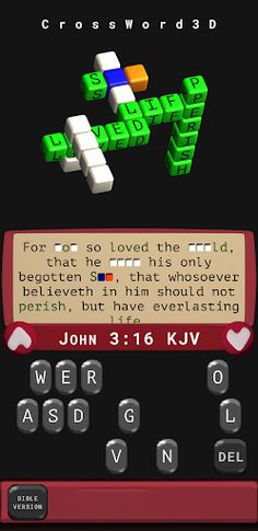 CrossWord3D Bible Puzzle Game - Screenshot 2