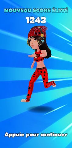 Subway Lady Mari Run Game - Screenshot 2