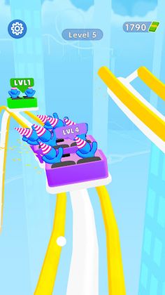 Roller Coaster Level Up - Screenshot 3