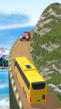 Offroad Bus Driving 3D Offline - Screenshot 1
