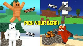 Blocky Cartoon: Save the Bears - Screenshot 1