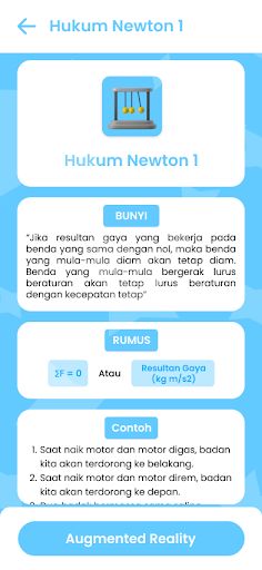Newton AR - Teori Hukum Newton - Screenshot 4