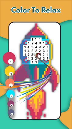 Pixel art - Color by number - Screenshot 1