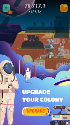 Mars colony idle clicker game - Screenshot 2