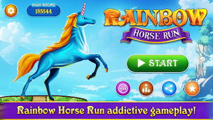 Rainbow Horse Run - Screenshot 1