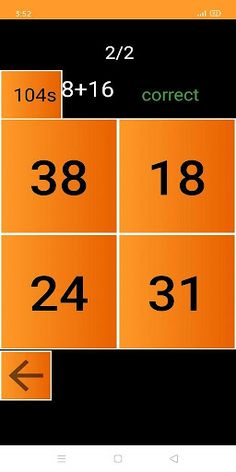 Maths game : Brain train - Screenshot 2