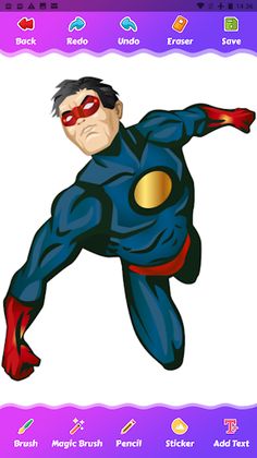 Superhero Coloring Game - Screenshot 2