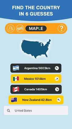 Worldle: Earthle Country Guess - Screenshot 1