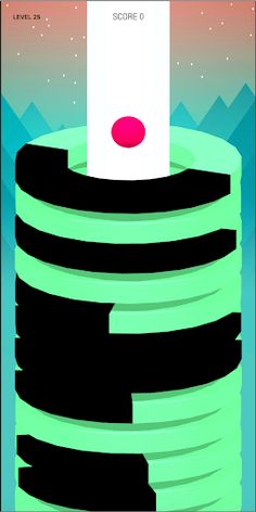 Spiral Ball - Helix Fall Game - Screenshot 1