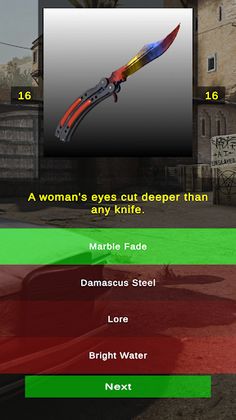 Butterfly Knife Balisong Quiz - Screenshot 4