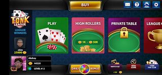 Tonk League Card Game - Screenshot 1