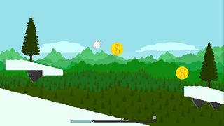 a game about a skiing penguin - Screenshot 2