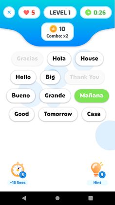 Word Match: Spanish Edition - Screenshot 2