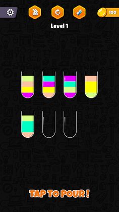 Water Color Puzzle – Sort Game - Screenshot 1