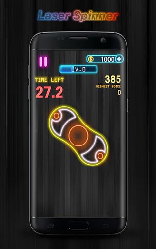 Fidget spinner laser glow - Screenshot 3