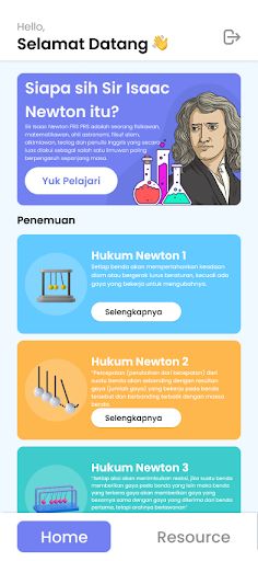 Newton AR - Teori Hukum Newton - Screenshot 1